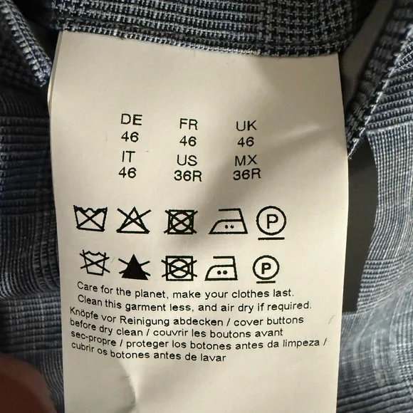 NEW BOSS Elegant Slim Fit Blue Suit Set - Picture 6 of 8